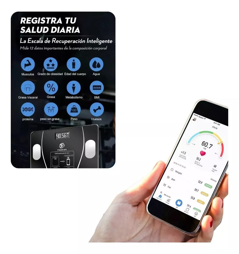Báscula digital Bluetooth de app